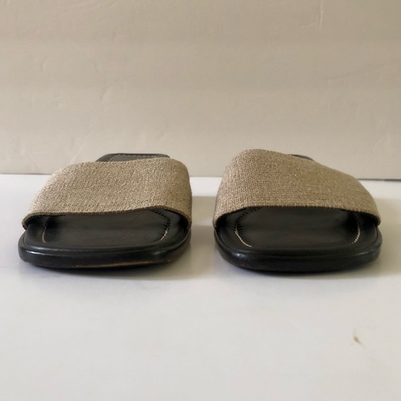 Donald J. Pliner Brown Leather Band Slide Sandals - Picture 3 of 11